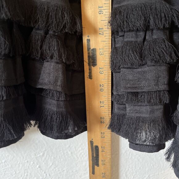 Princess Polly Molina Mini Slip Dress Coquette Ruffle Cocktail Black Size 6 - Picture 9 of 11